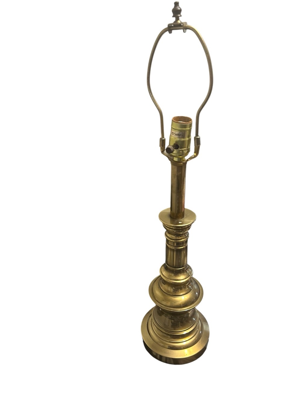 Vintage Stiffel Brass  18” Table Lamp Mid-Century Hollywood Regency